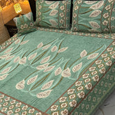 Fancy Velvet Bed Sheet Set - 4 Pieces  FVB 232